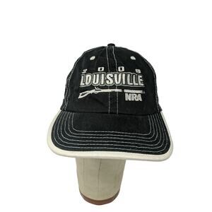 Mens Louisville NRA 2008 138th Annual Meeting Slideback Hat Black Embroidered